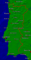 Portugal Städte + Grenzen 315x600